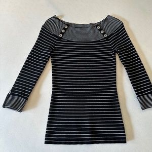 Black and White knit top